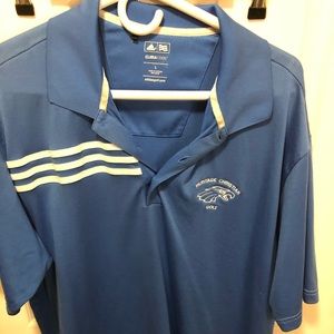 Adidas Blue Performance Golf Polo